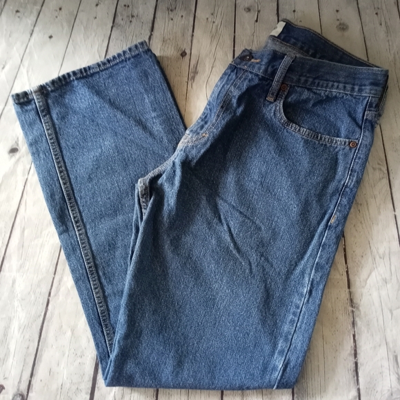 EUC Old Navy Loose Fit Denim Blue Jeans - 32x32 - Picture 4 of 10